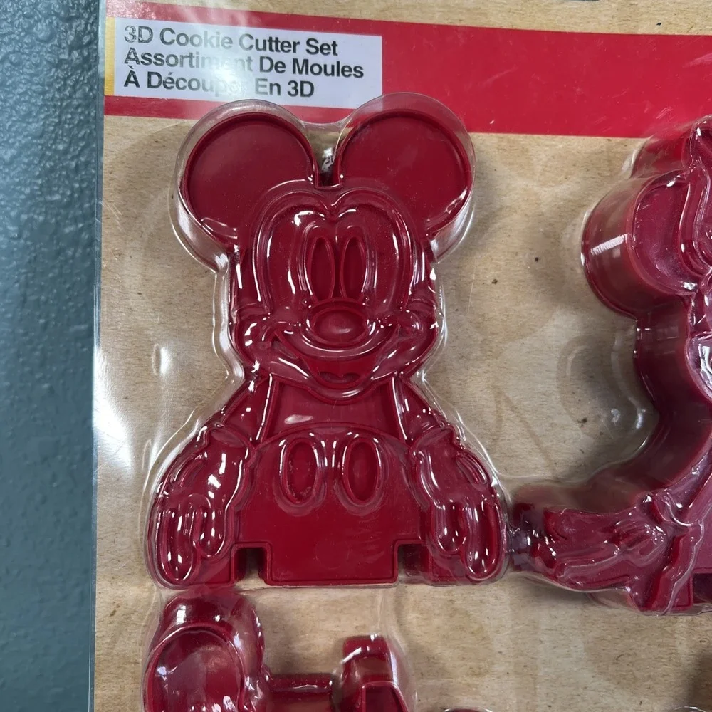 Disney‎ Minnie Mouse Cookie Cutter Set 3D Eats Mickey Mouse Decorate Bake New